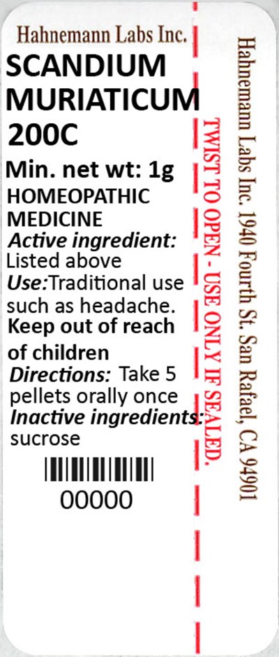 Scandium Muriaticum 200C 1g - Scandium Muriaticum 200C 1g